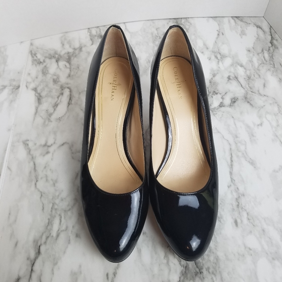 Cole Haan Shoes - Cole Haan Black Heels Size 9 1/2 B Patent